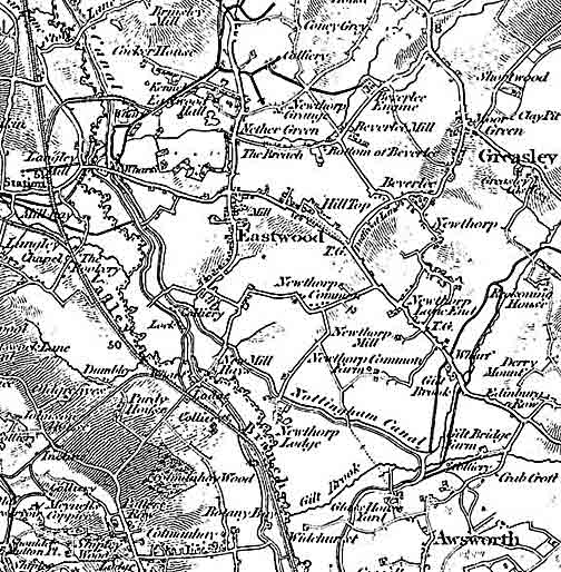 A map of old Eastwood